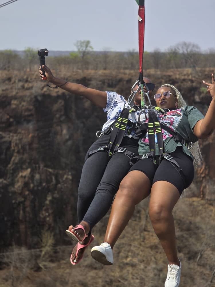 Tandem Swing in Livingstone, Zambia