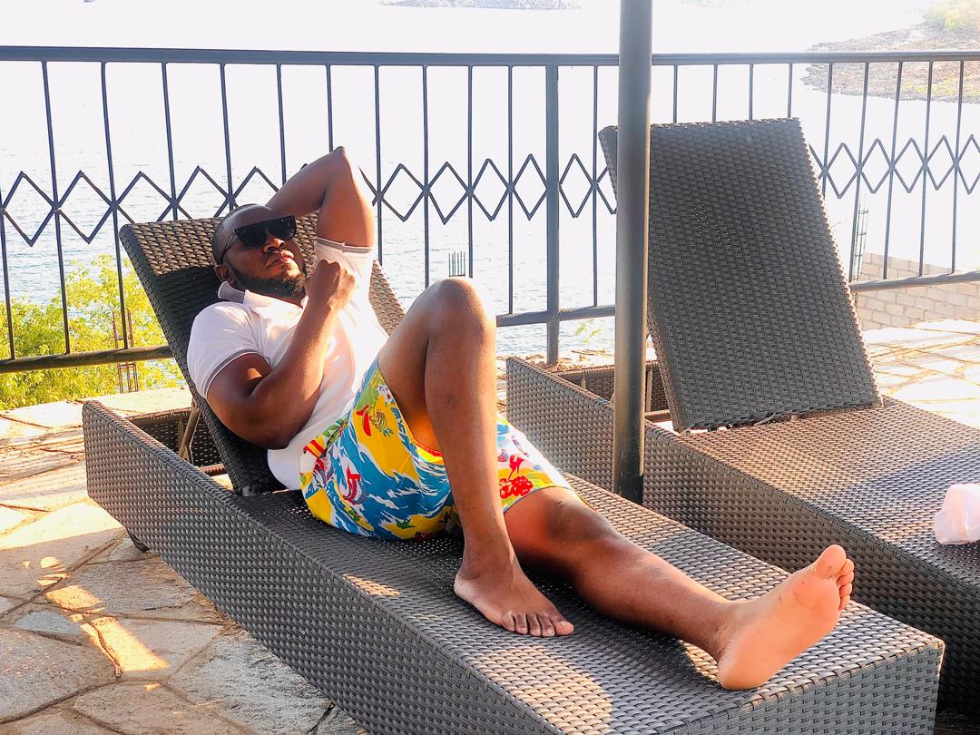 Rayford Hazunga relaxing during his Siavonga getaway